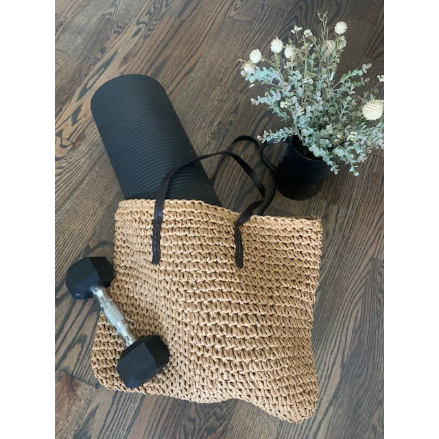 Versatile Large Straw Woven Tote