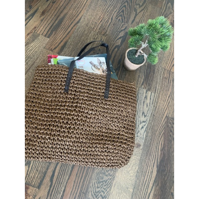 Versatile Large Straw Woven Tote